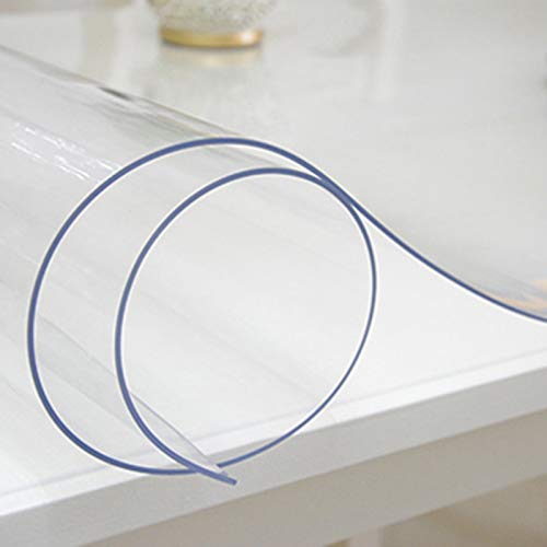 Transparenter Kunststoff-Teppichschutz für Hartholzböden, wasserdichte Matte, transparenter Teppichschutz/robuste Tischabdeckung, Mehrzweck-Vinylrolle, umweltfreundlich, gesundes Material (Größe: W von PWABAF