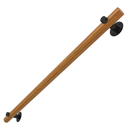 Treppengeländer-Handlauf – Komplettset. rutschfeste Holzhandläufe für Treppen, professionelle Kiefernhandläufe, barrierefreie Treppenhandläufe für ältere Menschen (1 Fuß bis 20 Fuß) (Größe: 4 Fuß) von PWABAF
