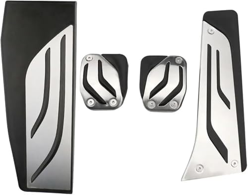 Auto Pedal Abdeckung für BMW E81 1 Series/3 Doors 2007-2011 E82 1 Series/Coupe 2007-2014,Rutschfestes Accelerator Bremse Fußplatten Zubehör Auto Pedalauflagen,A/MT with Rest von PWBYU