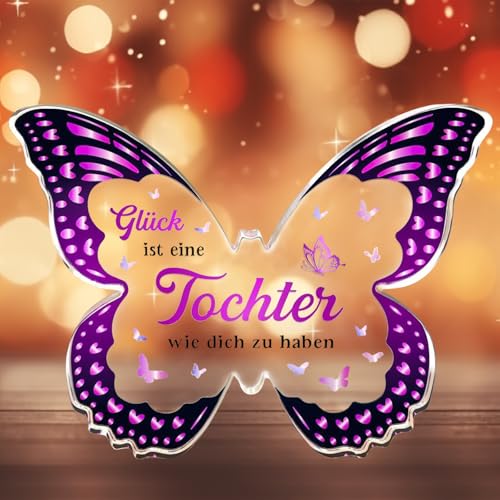 Mutter Tochter Geschenk, Geschenk Muttertag, Schmetterling Acryl Tochter Geschenke Von Mama, Vater Mutter Geschenk für Tochter, Geschenk für Tochter Von Mama Papa für Muttertag Weihnachten Ostern Mutter Tochter Geschenk, Geschenk Muttertag, Schmetterling Acryl Tochter Geschenke Von Mama, Vater Mutter Geschenk für Tochter, Geschenk für Tochter Von Mama Papa für Muttertag Weihnachten Ostern von PWCTNT
