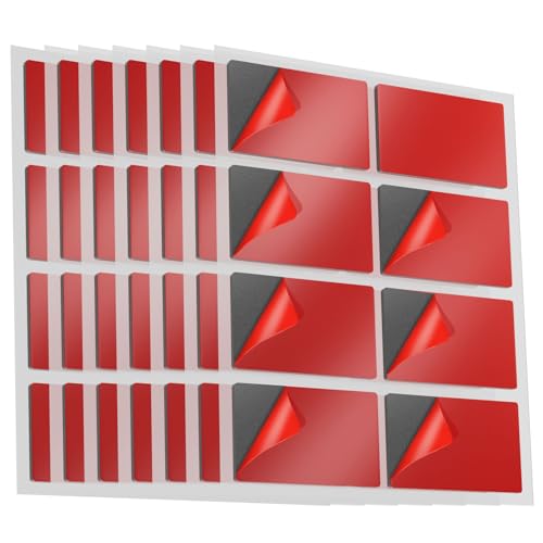 PWGHWG 56 Stück Doppelseitige Klebepads Rechteckig 5 cm × 3 cm × 1,5 mm Klebepads Doppelseitig Extra Stark Wasserfest für Wand, Auto, Wohn, Büro von PWGHWG