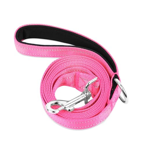 PWOD Doppelseitige, reflektierende Nylon-Hundeleine, 1,8 m, 1,2 m, 1,5 m, weich gepolsterter Griff, robuste Leinen mit D-Ring für mittelgroße und große Hunde, zum Spazierengehen und Trainieren PWOD Doppelseitige, reflektierende Nylon-Hundeleine, 1,8 m, 1,2 m, 1,5 m, weich gepolsterter Griff, robuste Leinen mit D-Ring für mittelgroße und große Hunde, zum Spazierengehen und Trainieren von PWOD