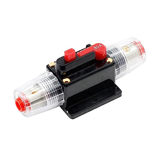 50A60A70A80A100A120A150A 12V Auto Lkw Audio Änderung Stereo Verstärker Circuit Breaker Automatische Reset Sicherung Halter Schalter(60A) von PWQBABJWL