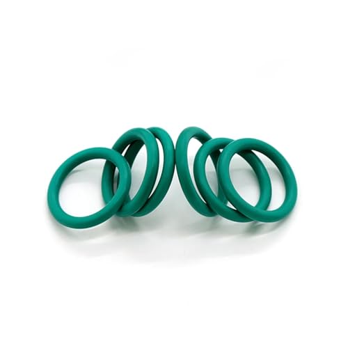 Hardware, 10 Stück, grüner O-Ring aus FKM-Fluorkautschuk, CS 3,1 mm, OD 10–70 mm, Isolieröl, hohe Temperaturbeständigkeit, Dichtungsring, Unterlegscheibe, Packungsscheibe(OD 58mm ID 51.8mm) von PWQBABJWL