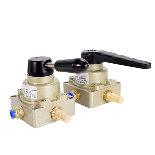 PWQBABJWL HV-02 HV-03 HV-04 HV200-02 HV300-03 HV400-04 3-Positionen-4-Wege-Drehventil mit pneumatischer Handsteuerung, manuell betätigter Luftschalter(HV300-03 W 10mm) von PWQBABJWL