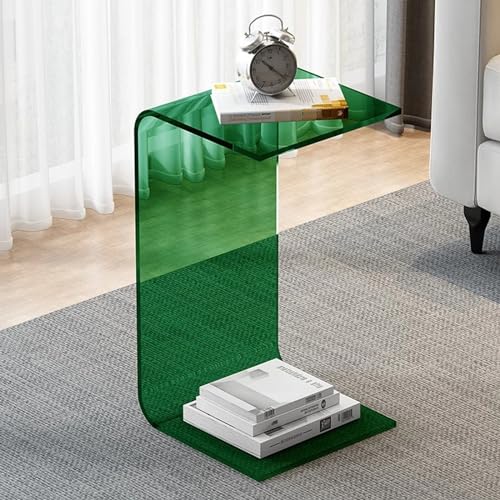 Acryl-Beistelltisch, Couchtisch, Acryl Couchtisch Beistelltisch Multicolor Mehrere Größen(Green,12x12x24inch) von PXAMORTEL