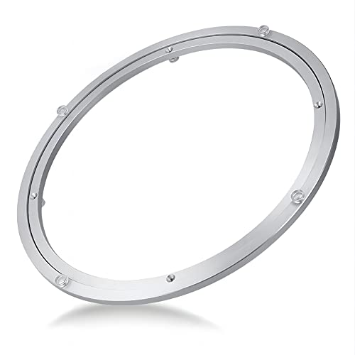 Aluminiumlegierung Lazy Susan Drehbar, Aluminiumlegierung Lazy Susan Kugellager Drehteller, Geräuschlose, rutschfeste, runde Schwenkplatte, Hardware/450 mm(300 Mm) von PXAMORTEL