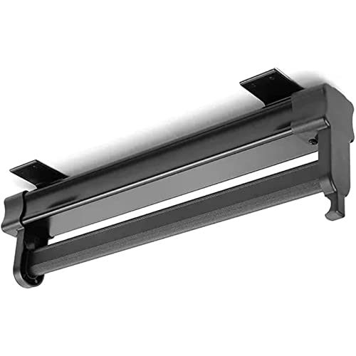 Ausziehbare Kleiderstange für Kleiderschränke, Ausziehbare Kleiderstange for Hosenmäntel mit Dämpfer, ausziehbarer Hosenständer aus Stahl(Black,35cm/13.8 inch) von PXAMORTEL