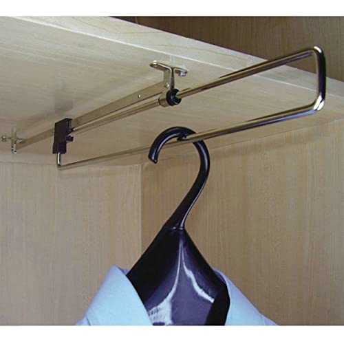 Ausziehbare Kleiderstange für Kleiderschränke, Heavy Duty versenkbare Schrank ziehen Stange Kleiderschrank Kleiderbügel Schiene Handtuch ideal(30cm) von PXAMORTEL