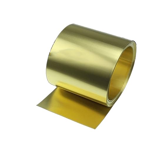 Blech aus Messing, Dünner Messingstreifen Messingblech Goldfolie Messingfolie Messingplatte H62 100mm Breite 5 Meter oder 2 Meter(0.05mm thick,5 meter length) von PXAMORTEL
