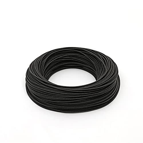 Flexibler Silikon Elektrischer Draht, 2M 300°C Hochtemperatur-Silikondraht Flammschutzmittel isoliert Mehrfarbig MehrfachAWG(Black,6mm9AWG) von PXAMORTEL