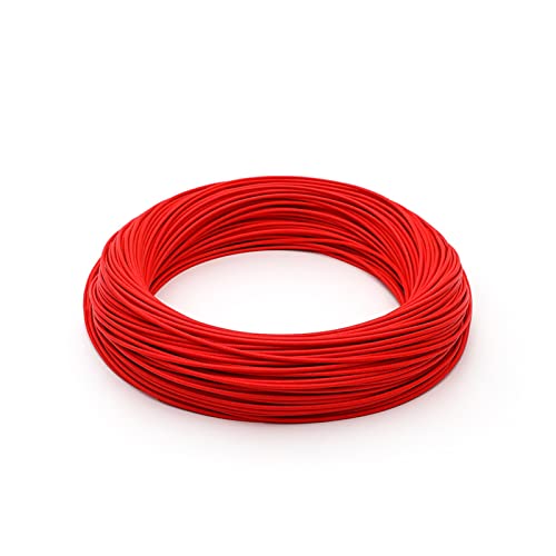 Flexibler Silikon Elektrischer Draht, 2M 300°C Hochtemperatur-Silikondraht Flammschutzmittel isoliert Mehrfarbig MehrfachAWG(Red,1.0mm17AWG) von PXAMORTEL