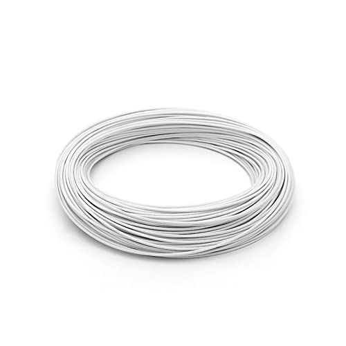 Flexibler Silikon Elektrischer Draht, 2M 300°C Hochtemperatur-Silikondraht Flammschutzmittel isoliert Mehrfarbig MehrfachAWG(White,1.0mm17AWG) von PXAMORTEL