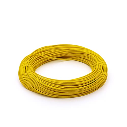 Flexibler Silikon Elektrischer Draht, 2M 300°C Hochtemperatur-Silikondraht Flammschutzmittel isoliert Mehrfarbig MehrfachAWG(Yellow,1.0mm17AWG) von PXAMORTEL