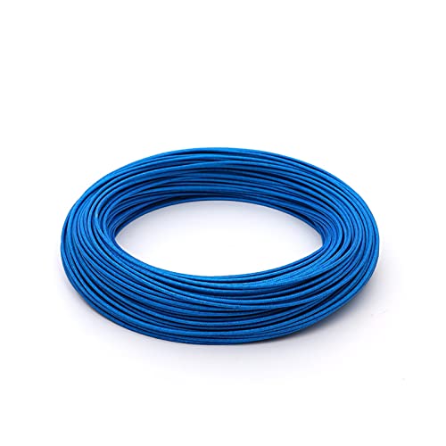 Flexibler Silikon Elektrischer Draht, 2M 300°C Hochtemperatur-Silikondraht Flammschutzmittel isoliert mehrfarbig MehrfachAWG(Blue,0.75mm18AWG) von PXAMORTEL