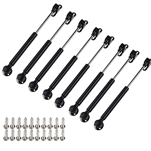 Gasdruckfeder-Dämpfungsvorrichtung, 100N 22,5lb Gasdruckfedern 268mm 10,5in Schwarz 2er-Pack for Schränke Schuhschränke Flip Up(100n-8pcs) von PXAMORTEL