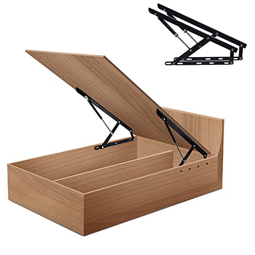 Gasdruckfeder-Dämpfungsvorrichtung, 2er-Pack Gasdruckfeder-Betthebemechanismus, schwarz, mehrere Größen(610mm) von PXAMORTEL