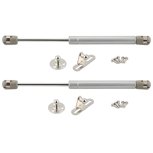 Gasdruckfeder-Dämpfungsvorrichtung, 2er-Pack Gasdruckfedern Silber 20N-150N for Schranktüren(100N) von PXAMORTEL