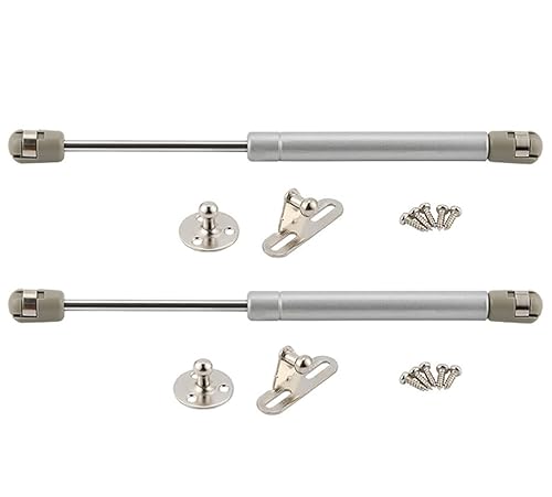 Gasdruckfeder-Dämpfungsvorrichtung, 2er-Pack Gasdruckfedern for Schranktüren, silberfarben, 20 N bis 150 N(120N) von PXAMORTEL