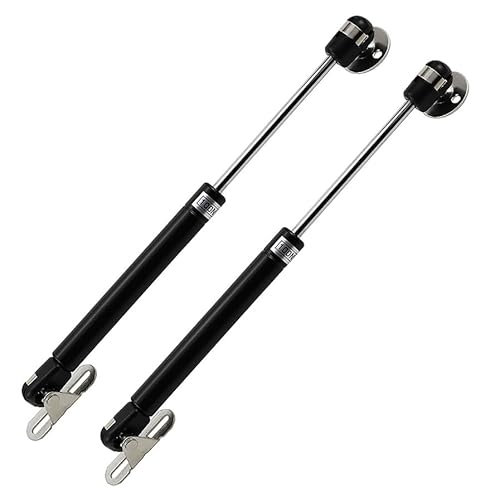 Gasdruckfeder-Dämpfungsvorrichtung, 2er-Pack hydraulische Gasdruckfeder for Schranktüren, schwarz, 20–300 N(100N) von PXAMORTEL