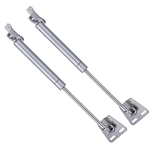 Gasdruckfeder-Dämpfungsvorrichtung, 2er-Pack hydraulische Gasdruckfeder for Schranktüren und Deckel, silberfarben, 20 N – 300 N(150N) von PXAMORTEL