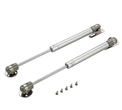 Gasdruckfeder-Dämpfungsvorrichtung, 30N bis 200N Gasdruckfedern Silber 270mm 2er-Pack for Schrank LKW Bett Schublade Werkzeugkasten(100n) von PXAMORTEL