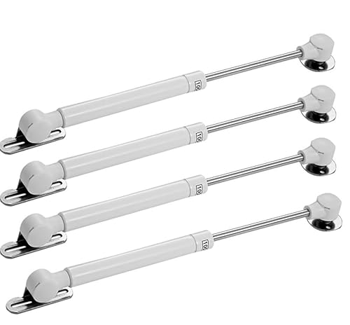 Gasdruckfeder-Dämpfungsvorrichtung, Gasdruckfedern Hydraulische Feder 4er-Pack 20N-150N Mehrfarbig(White Copper Core,40N) von PXAMORTEL