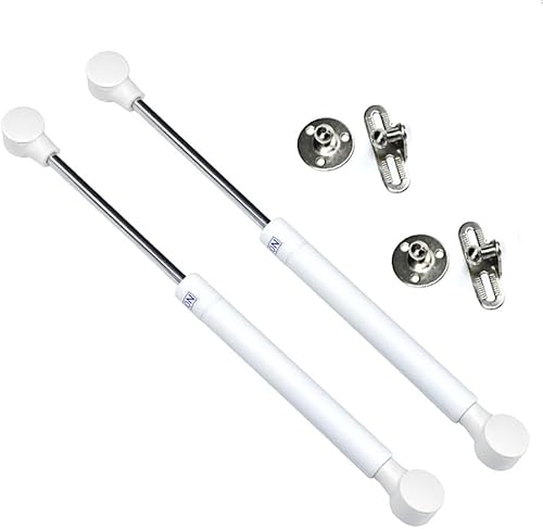 Gasdruckfeder-Dämpfungsvorrichtung, Packung mit 4 100N mehrfarbigen Gasdruckfedern zur Unterstützung des Schrankdeckels(White,A 100N) von PXAMORTEL