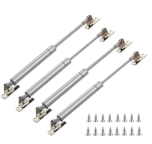 Gasdruckfeder-Dämpfungsvorrichtung, Schrank-Gasdruckfeder-Kit, 4er-Pack, Silber, 20N-150N(50N) von PXAMORTEL