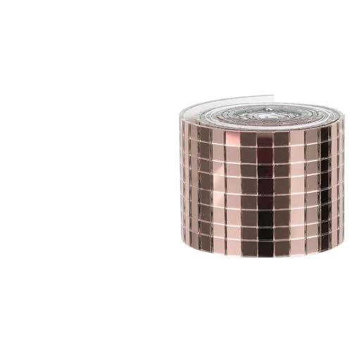 Glas-Spiegel-Mosaikfliesen, Mosaikfliesen, 1 Rolle, Kristallaufkleber, selbstklebendes Mosaik, DIY, Glasspiegel, Wanddekoration, quadratische Ziegelfliesen, Mosaikfliesen, Kunst und Handwerk(Rose Gold Glas-Spiegel-Mosaikfliesen, Mosaikfliesen, 1 Rolle, Kristallaufkleber, selbstklebendes Mosaik, DIY, Glasspiegel, Wanddekoration, quadratische Ziegelfliesen, Mosaikfliesen, Kunst und Handwerk(Rose Gold von PXAMORTEL