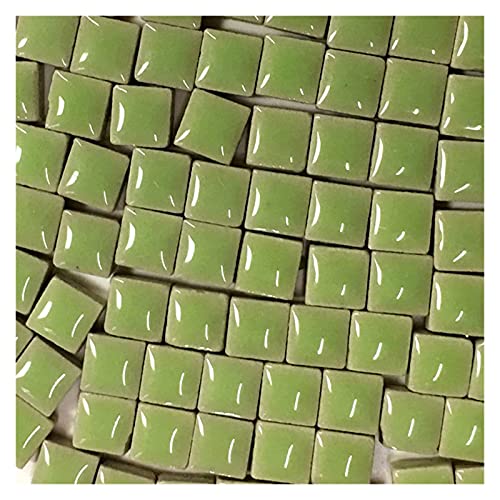 Glas-Spiegel-Mosaikfliesen, Mosaikfliesen, 100 g, Keramik-Mosaikfliesen for Selbermachen, quadratische Keramik-Mosaikfliesen, Mosaikfliesen for Selbermachen, Kunst und Handwerk(Green) von PXAMORTEL