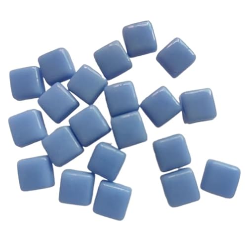 Glas-Spiegel-Mosaikfliesen, Mosaikfliesen, 100 g/3,5 oz, quadratische Mosaikfliesen, DIY-Prozessmaterialien for die Mosaikherstellung, Fliesen, Mosaikfliesen, Kunst und Handwerk(17 Light Royal Blue) von PXAMORTEL