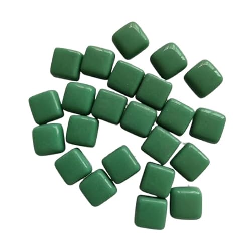 Glas-Spiegel-Mosaikfliesen, Mosaikfliesen, 100 g/3,5 oz, quadratische Mosaikfliesen, DIY-Prozessmaterialien for die Mosaikherstellung, Fliesen, Mosaikfliesen, Kunst und Handwerk(7 Light Green) von PXAMORTEL