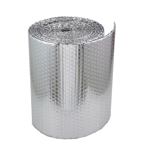 Heizkörper-Reflektorplatten, Selbstklebende Aluminiumfolie, Luftpolsterfolie, reflektierende Isolierung, Dampfsperre, 1 x (1–10) m(1x8m) von PXAMORTEL