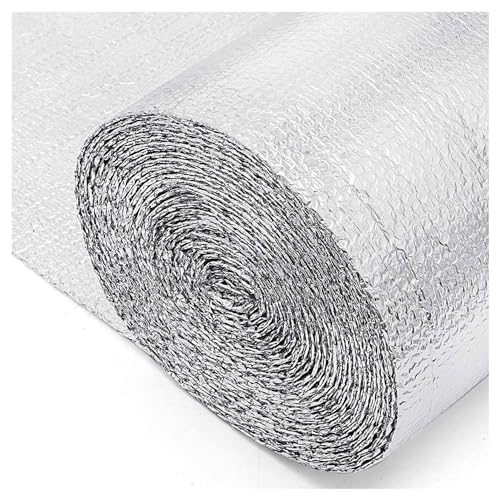 Heizkörper-Reflektorplatten, Selbstklebende reflektierende Wärmedämmung Aluminiumfolie Luftpolsterfolie Rolle 1x(1-10)m(1x7m) von PXAMORTEL