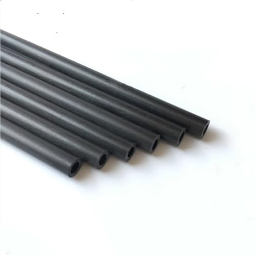 Kohlefaserrohr, 10 stücke 0,5 meter Carbon Fiber Hohl Stange Rohr Kite Modell Rohr OD 2 zu 10mm(9x7x500mm) von PXAMORTEL