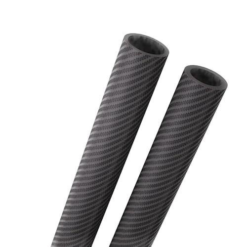 Kohlefaserrohr, 2 stücke 3K Carbon Fiber Rohr Twill Matte 500mm Carbon Fiber Rohr Fernbedienung Flugzeug Zubehör RC Modell Flugzeug(20x18x500mm) von PXAMORTEL