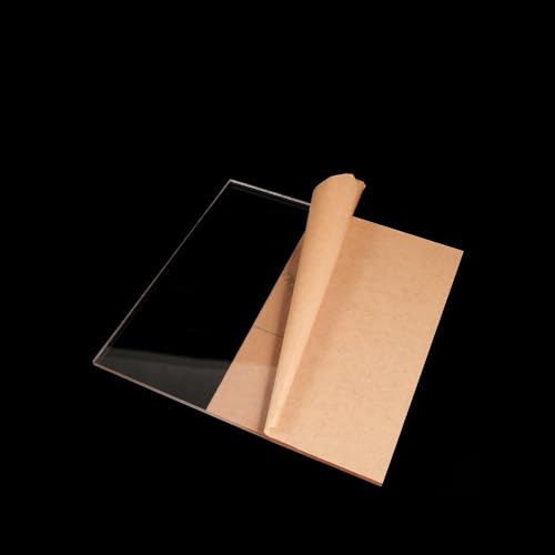 Kristallklares Acryl-Kunststoffblech, Acrylplatten, 10 mm Dicke, mehrere Größen for Heimwerkerprojekte(100mm*200mm*10mm) von PXAMORTEL