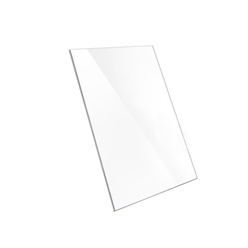 Kristallklares Acryl-Kunststoffblech, Acrylplatten Klar Transparent 297x210mm 2-5mm(2Mm) von PXAMORTEL