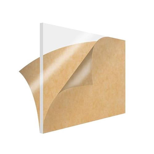 Kristallklares Acryl-Kunststoffblech, Klare Acrylplatten 250 x 200 mm 2–10 mm for Heimwerkerarbeiten(Thickness: 3.0Mm) von PXAMORTEL