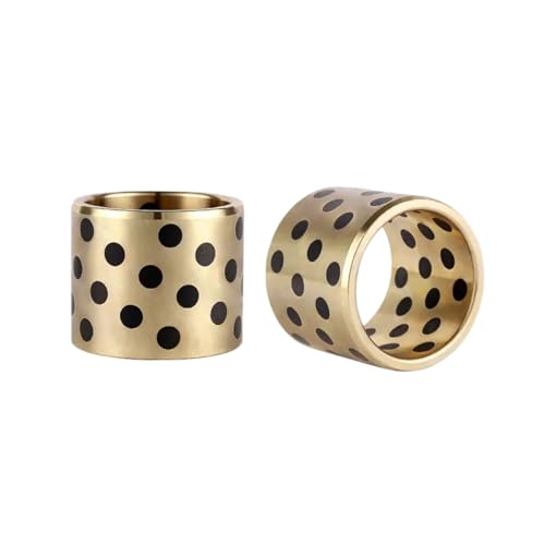 Messing-Gleitlager, Messing, 1 Stück, Innendurchmesser 16 mm, ölfrei, selbstschmierend, Außendurchmesser 20 mm, Höhe 6–60 mm(16x20x15mm) von PXAMORTEL