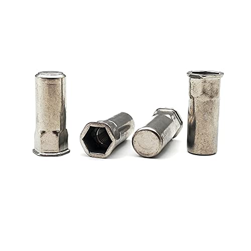 Metall-Blindnietmuttern, Einpressmuttern, Edelstahl SUS304 Reduzierkopf Sechskantnietmutter Versiegelt Mehrere Größen(M8 (5pcs)) von PXAMORTEL