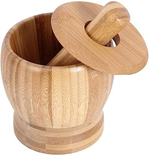 Mörser und Stößel Set, Granit Mörser und Stößel Set Gewürzmühle mit Deckel und Löffel von PXAMORTEL