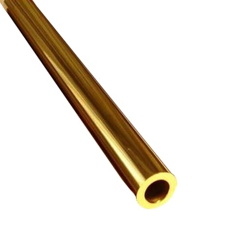 Nahtloses Rundrohr aus Messing, 2 Pcs Messing Runde Rohr 250mm Länge OD 2-10mm Hand Werkzeug Teil Gerade(OD 8mm ID 6mm) von PXAMORTEL