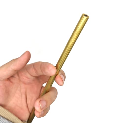 Nahtloses Rundrohr aus Messing, H62 Messing-Kapillarrohr, Außendurchmesser 0,8–1,2 mm, Innendurchmesser 0,3–0,8 mm, Länge 245–500 mm(OD1.2mm ID0.7mm 500mm) von PXAMORTEL