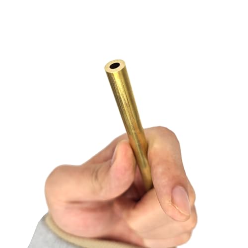 Nahtloses Rundrohr aus Messing, H62 Messing-Kapillarrohr, Außendurchmesser 17 mm, Innendurchmesser 13–16 mm, gerade(OD17mm ID15mm 245mm) von PXAMORTEL