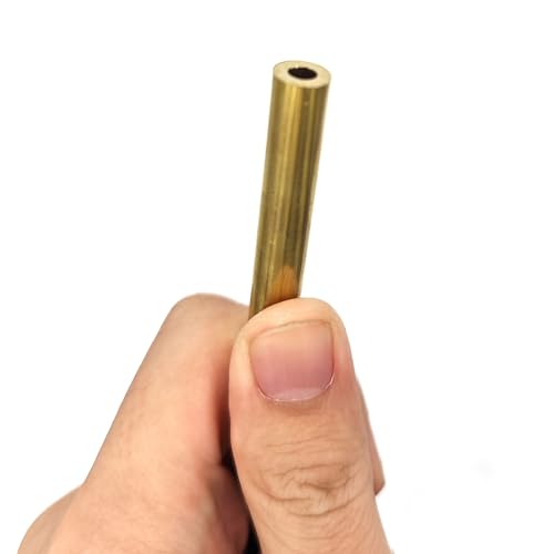 Nahtloses Rundrohr aus Messing, H62 Messing-Kapillarrohr AD7mm ID3-6,6mm L245-500mm(OD7mm ID6mm 245mm) von PXAMORTEL