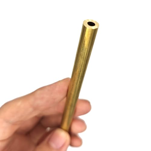 Nahtloses Rundrohr aus Messing, H62 Messing-Kapillarrohre, mehrere Größen, Länge 245 mm(9x0.25mm) von PXAMORTEL