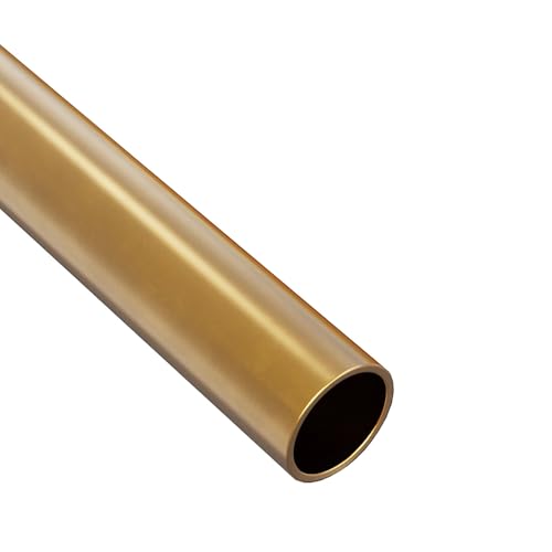 Nahtloses Rundrohr aus Messing, Messing-Kapillarrohr, 2–20 mm Außendurchmesser, 0,5 mm Wandstärke, 100/250/500 mm Länge, gerade(500mm 4x0.5mm) von PXAMORTEL