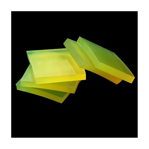 PU-Platte Polyurethanplatte, 100/150 mm durchscheinende quadratische PU-Platte aus Polyurethan, Form, Verschleißdämpfung, Gummiplatte, Schneidschutzplatte, 1 Stück(150x150x30mm) von PXAMORTEL